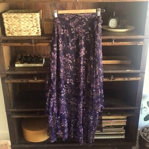 Plumo UK brand mesh floral wrap skirt size xs